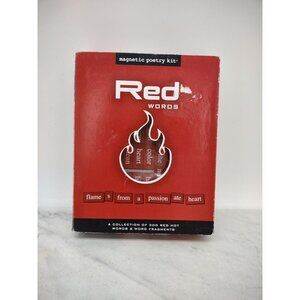 Magnetic Poetry Kit Red Hot Words 2007 Refrigerator Magnet Messages